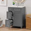 Armoire de meuble-lavabo 24 po avec lavabo en céramique-874308562