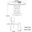 Table ronde de style simple-1970107119
