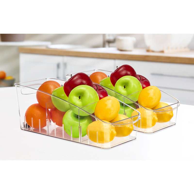 Fridge Organizer on Wheels 2 Pack