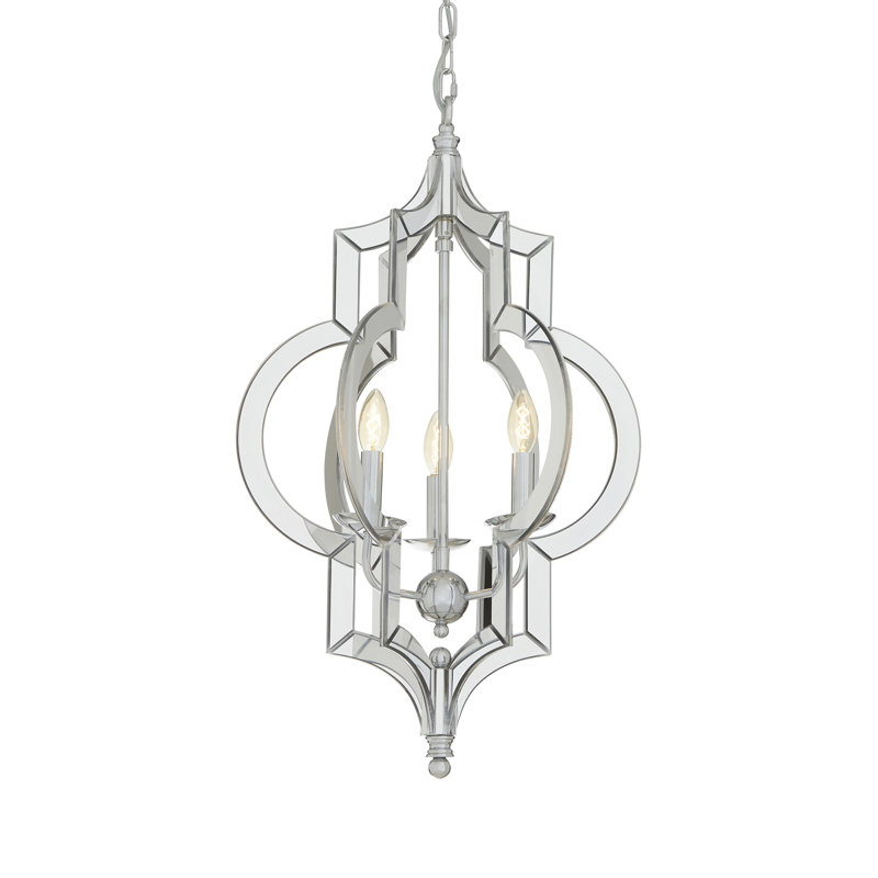 Madrona 3 - Light Chrome Lantern Pendant