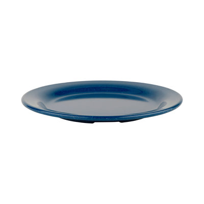 Assiette plate de qualité commerciale GET BF-010-TB, 10 po, bleu Texas (boîte de 12)