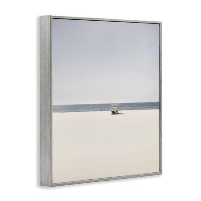 Distant California Beach Hut Framed Giclee, design by Gemma Bardot