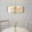 Erika 1 - Light Gold Drum Pendant