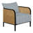 Havana Lounge Chair - Black/Natural Cane-979920530-951824291-951824247