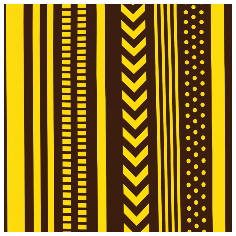 Coussins décoratifs à rayures jaunes et brunes, 18 x 18 pouces
