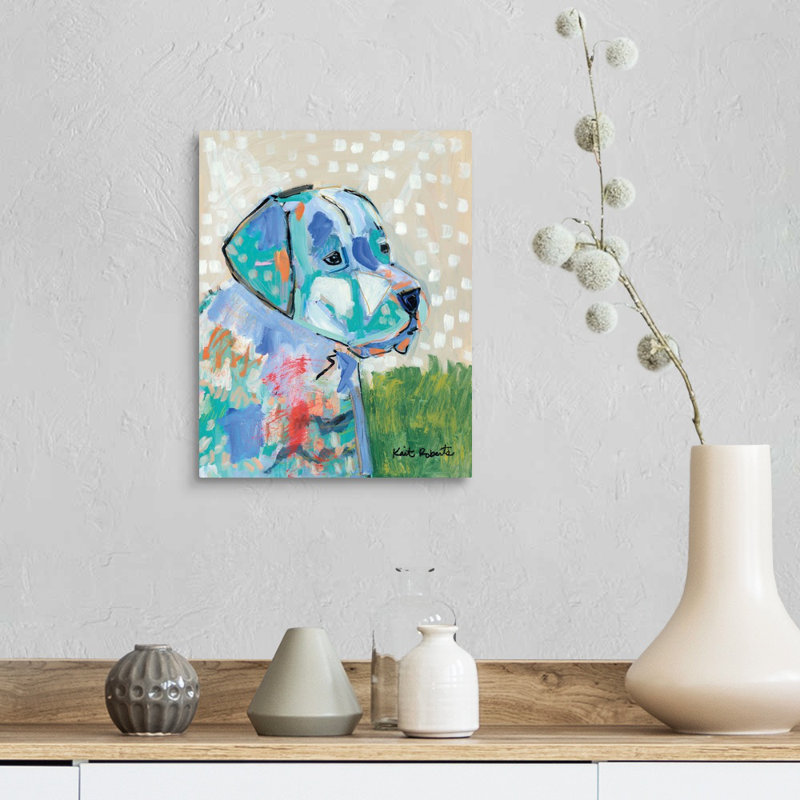 Reproduction d’art sur toile « A good boy » par Kait Roberts, Toile tendue, H 14 po x l 11 po x P 1,25 po