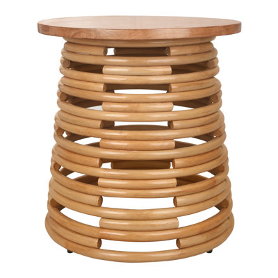 Zeke Rattan Round Coffee Or Side Table