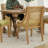 Farmhouse Rustic Side Chair - Durable Solid Wood Dining Chair With Linen Upholstered Seat & Decorative Armrests-661629256