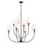 Lustre à 8 lumières de 40 po de large Leonid-356787536