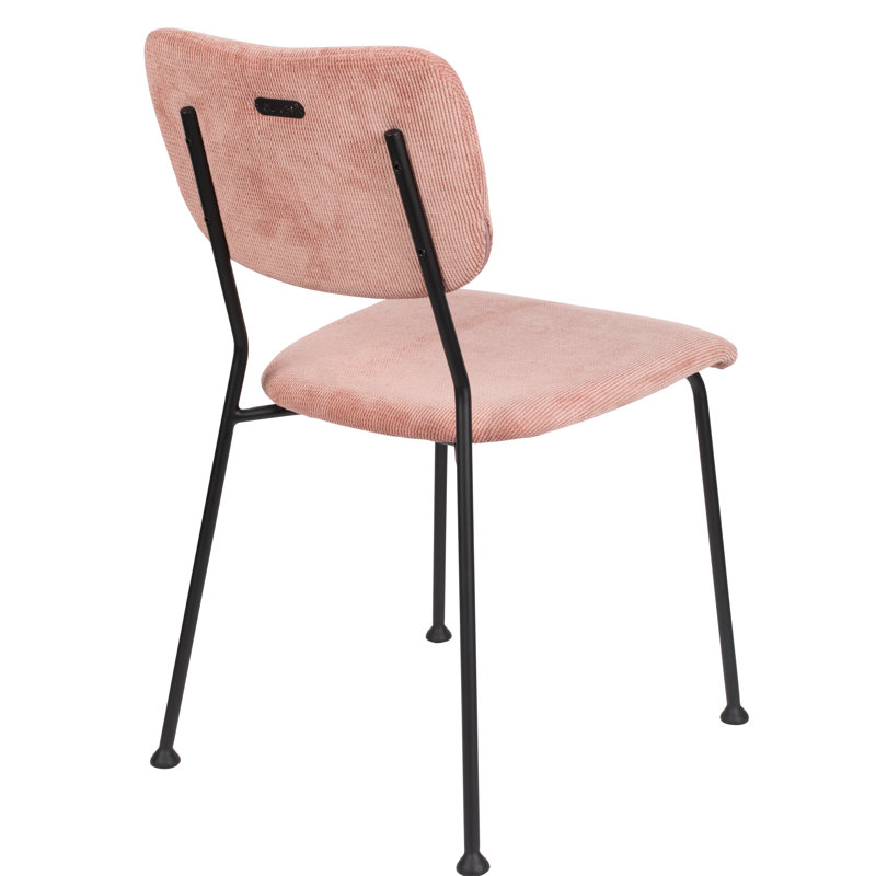 Upholstered Dining Chair, Pink