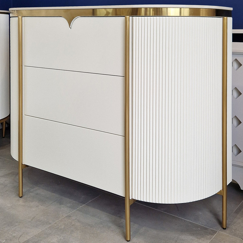 Avtandil 120cm W 3 - Drawer Chest of Drawers