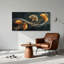 Golden Leaves, reproduction d'art sur toile, ensemble de 1-129279904-129279905