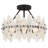 Abigail 4-Light Matte Black Semi-Flush Mount