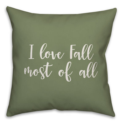  Coussin décoratif «I Love Fall Most of All»