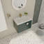 Meuble-lavabo de 28 po avec lavabo en céramique pour petite salle de bain
