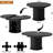 43.3"-59" Round Extendable Dining Table for 4-6, Oval Kitchen Dining Table with Storage, Pedestal Dining Table-819961057