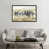 Toile avec cadre gris