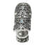Monticello oblong knob with Clear & Aquamarine Swarovski crystalsin Chalice