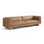 Alaina Top Grain Leather Wide Seat Sofa