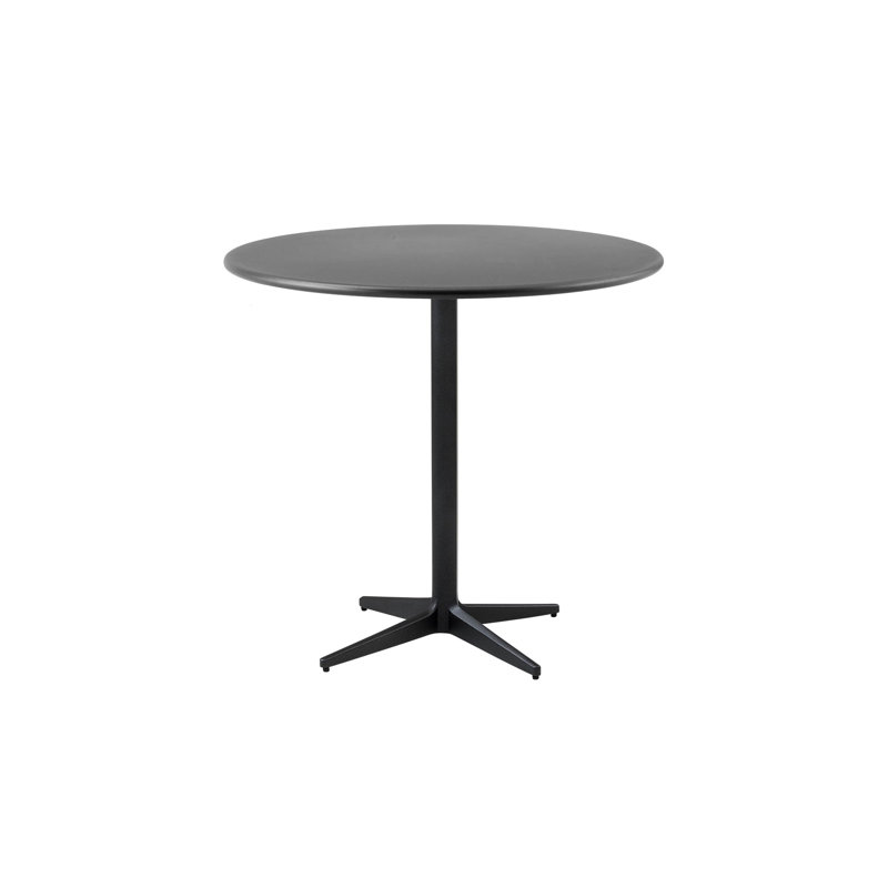 Drop Round Metal Outdoor Coffee Table , in. W in. D, Lava Gray, Lava Gray, 31.5" W x 31.5" L x 29.6" H