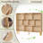 10 Cube Bookshelf,3 Tier Modern Wide Bookcase With Legs,Mid-Century Wood Bookshelves Storage，Retro Large Book Case,Freestanding Organizer Display Shelf For Bedroom,Living Room,Office-2127432904-2127432908