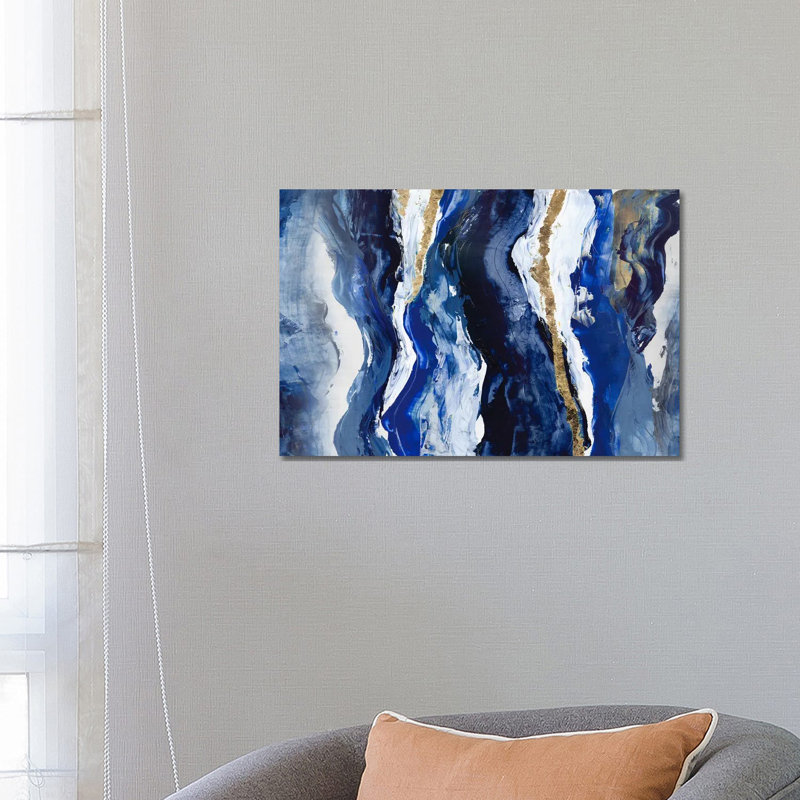 Effectus II, Blue, 18" H x 26" W