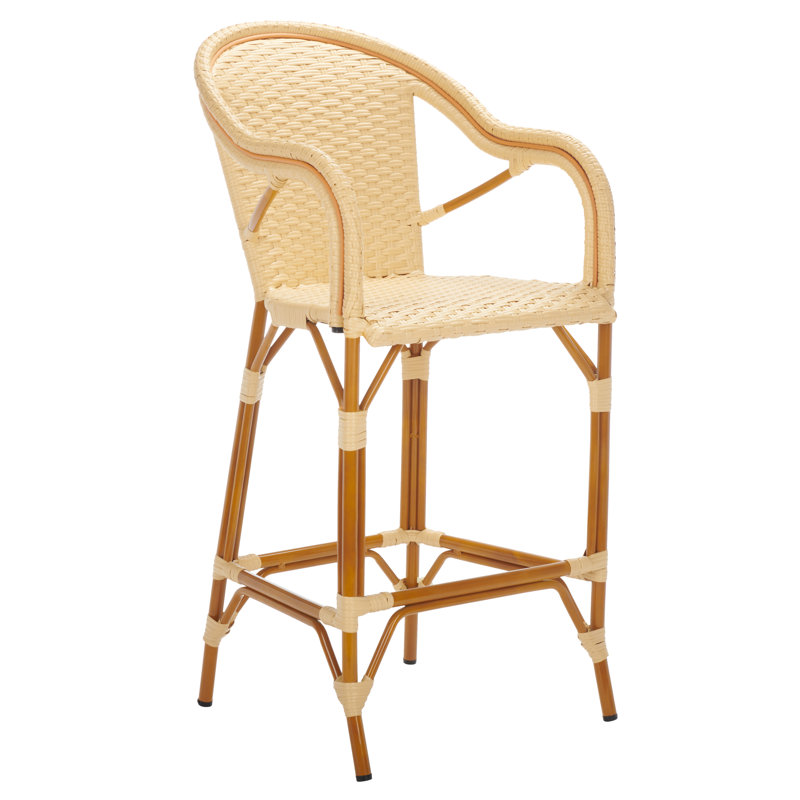 Tabouret de bar Popplewell, Naturel, 29.5" H x 22.5" W x 25.5" D