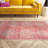 Asuncin Oriental Pink/Tan Area Rug (6'X9')-865377352
