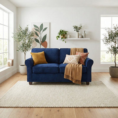 57'' Wide Corduroy Loveseat with Removable Cushions