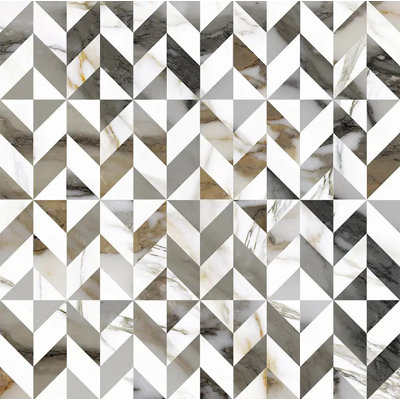 Milano Chevron 24" x 24" Patterned Porcelain Floor and Wall Tile