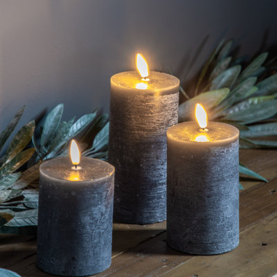 LED Candle Rustic Unscented Flameless Candle