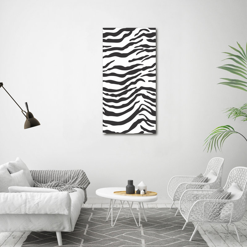 Zebra Background - Wrapped Canvas Print