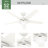 Skyflow 52" 5-Blade Standard WeatherMax Indoor/Outdoor Ceiling Fan with Lights and Wall Control-95545468