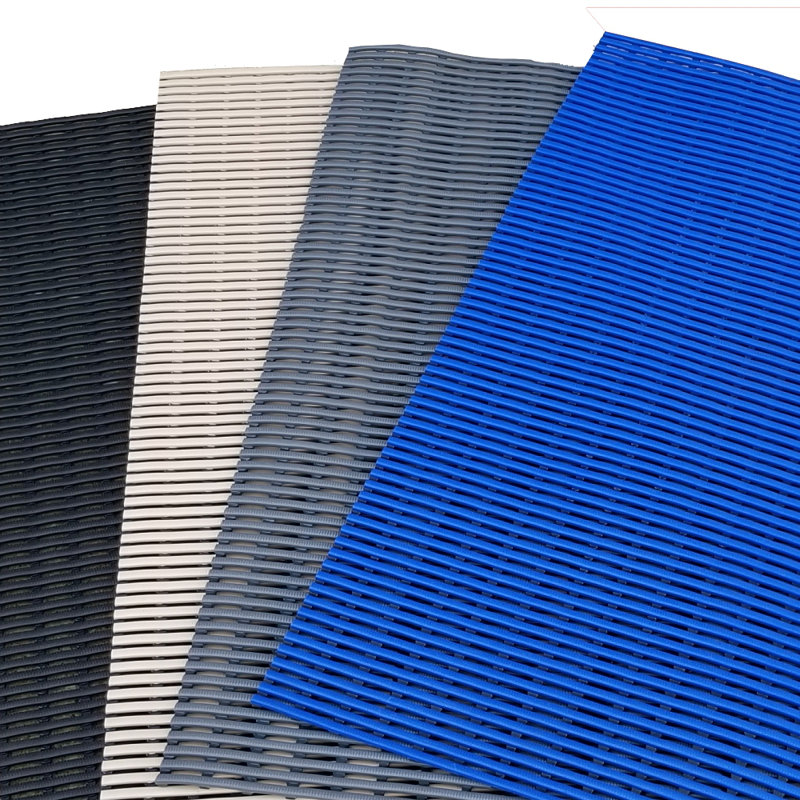 VinGrate Mat Wet Area Floor Matting for Swimming Pool Shower/Locker Room, 48" W x 120" L, Blue