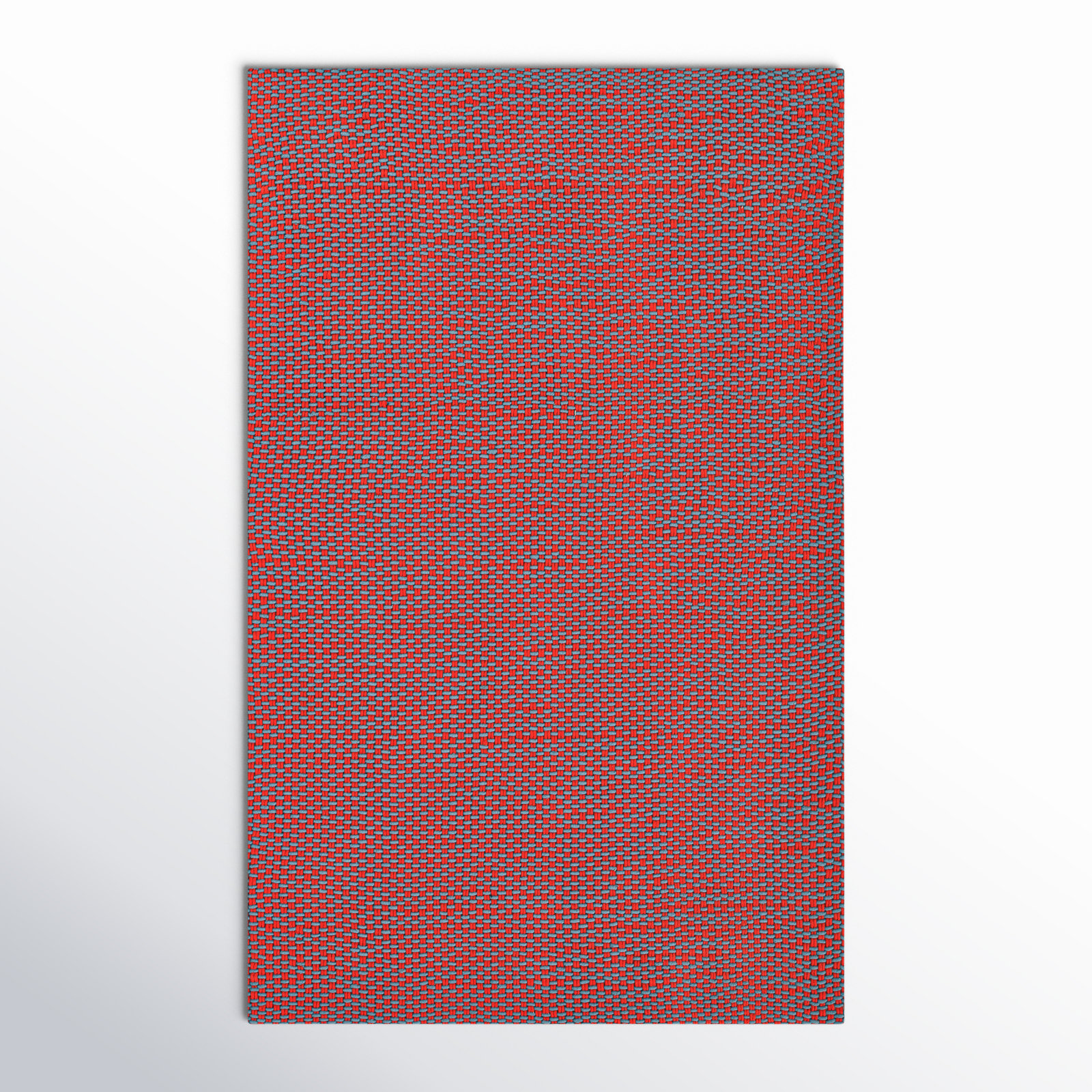 AllModern Marseille Hand Woven Geometric Red Indoor Outdoor Rug | Wayfair