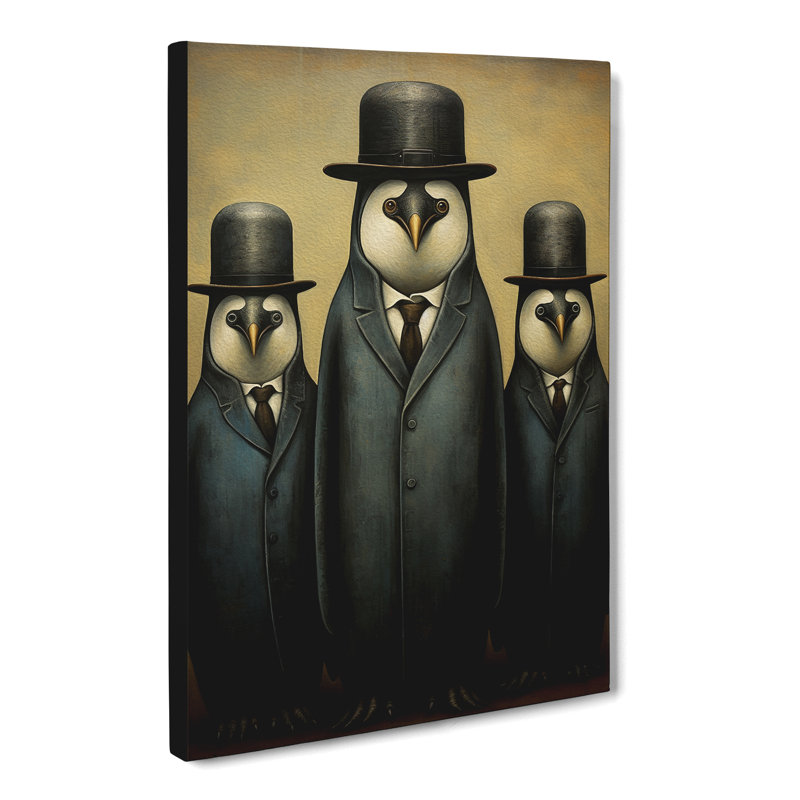 Penguin Dadaism - No Frame Print, 50cm H x 35cm W x 3cm D