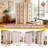 4 Panel Folding Wood Room Divider