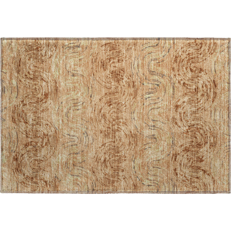 Tapis en spirale lavable à la machine de qualité supérieure Mayfield AMF2461, Cuivre, 2 pi 6 po x 3 pi 10 po