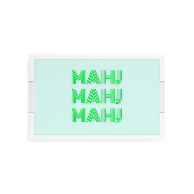 Mahj Mahj Mahj Mahjong Acrylic Rectangle Decorative Tray