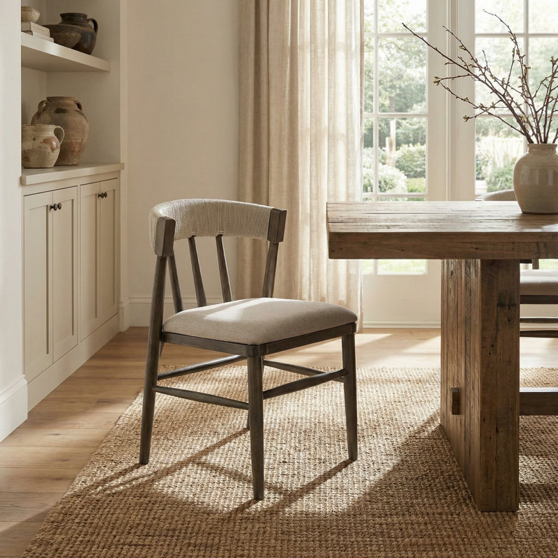 Alto Back Chair Brown, Natural Wood