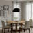 24 Inch Diameter Integrated Led Black Pendant