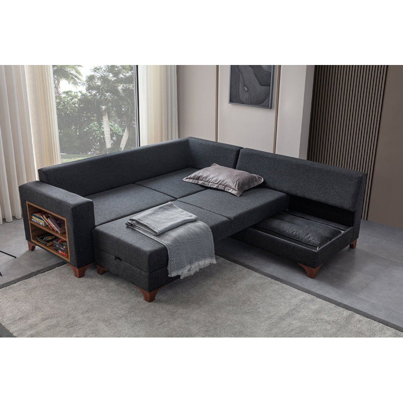 Canapé-lit d'angle, Anthracite