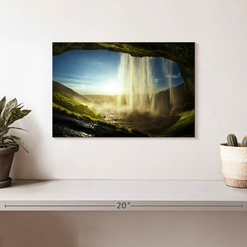 Alvord Seljalandfoss Waterfall Beauty, 8" H x 12" W