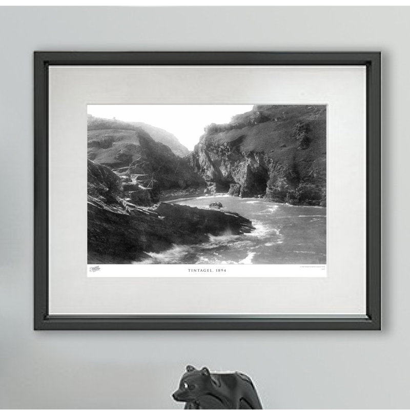 Tintagel, 1894 by Francis Frith - Single Picture Frame Print, 40cm H x 50cm W x 2.3cm D