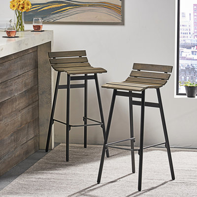 Set Of 2 Industrial Modern Design Barstool