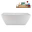 Baignoire autoportante 59 "avec drain interne Streamline-112235431