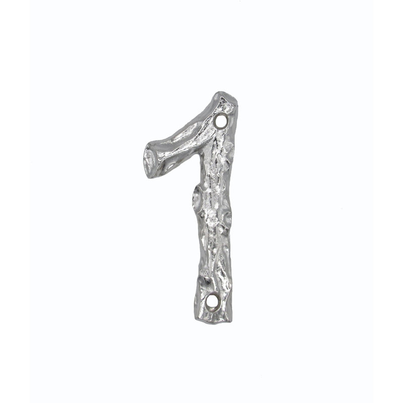 Numéro de maison à fixation en métal, 1