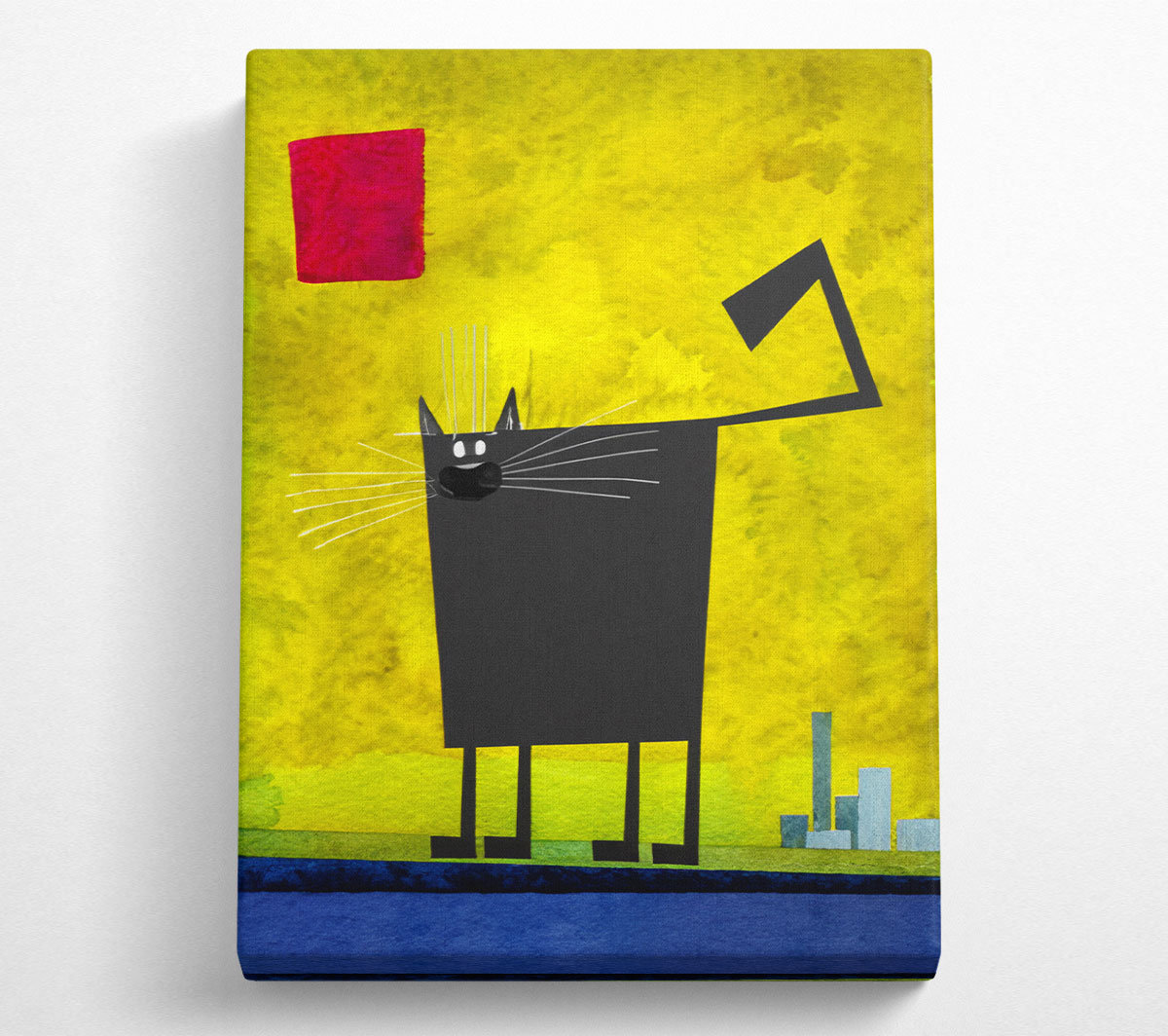 ClassicLiving Square Cat Canvas Watercolour | Wayfair.co.uk