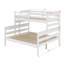Lit simple superposé au-dessus d'un grand lit simple avec échelle-572575673