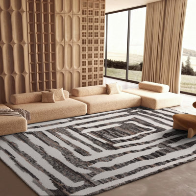 Tapis abstrait en laine noué à la main Kass